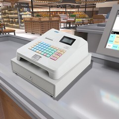 Cash Register LED Display Electronic POS System, Thermal Digital Cash Register