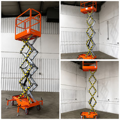 FREE SHIPPING NEW 5 STAR 19 FEET MAX LIFT ELECTRIC SCISSOR LIFT MAN LIFT