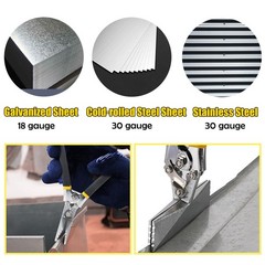 Sheet Metal Hand Seamer 6 Inch Straight Jaw Bender Tool NonSlip Handle