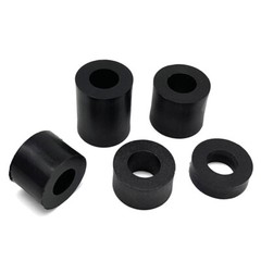Black Round Rubber Shock Cushioning Pad Spacers Standoff Washer ID 2mm – 56mm