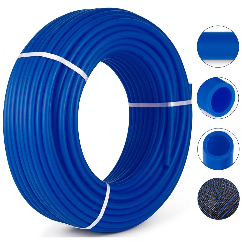 3/4″ PEX Tubing 500Ft Non-Barrier PEX Pipe Blue Pex-b Tube Coil for Hot
