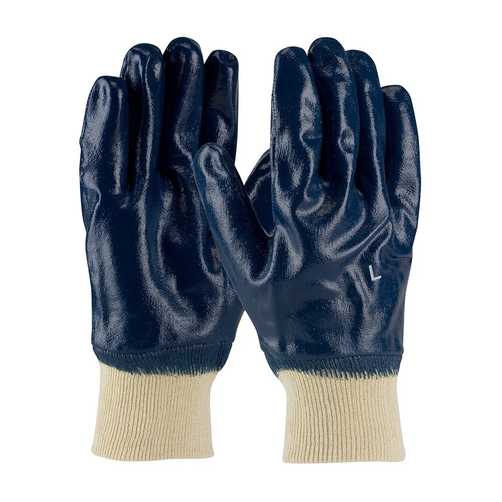 PIP 56-3152 SMALL HEAVY FULLY DIPPED NITRILE GLOVES KNIT WRIST /PACK OF 12 PAIR