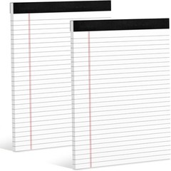 Legal Pads 8.5 x 11 White Note Pads 8.5 x 11 In 2 Pack Notepads 8.5 x 11 Writing