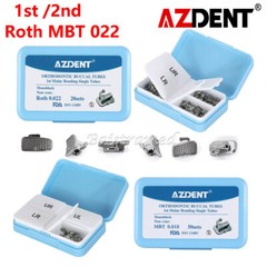 AZDENT Dental Ortho MIM Brackets Braces Mini Roth.022 Hook 345 /Buccal Tube