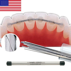 20Pcs Dental Orthodontic Retainer Lingual Wire Flat Strand 0.010″*0.028″ 2 tubes