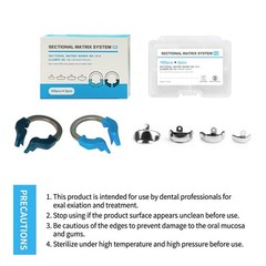 Dental Sectional Matrix Band Kit Rings Clamps Matrices Fit Garrison Palodent V3