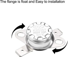 KSD301 Thermostat 155°C 311°F Normal Closed N.C Adjust Snap Disc Temperature