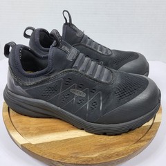 KEEN Utility Womens 7 M Vista Energy Shift ESD Carbon Toe Slip On Work Shoes Blk