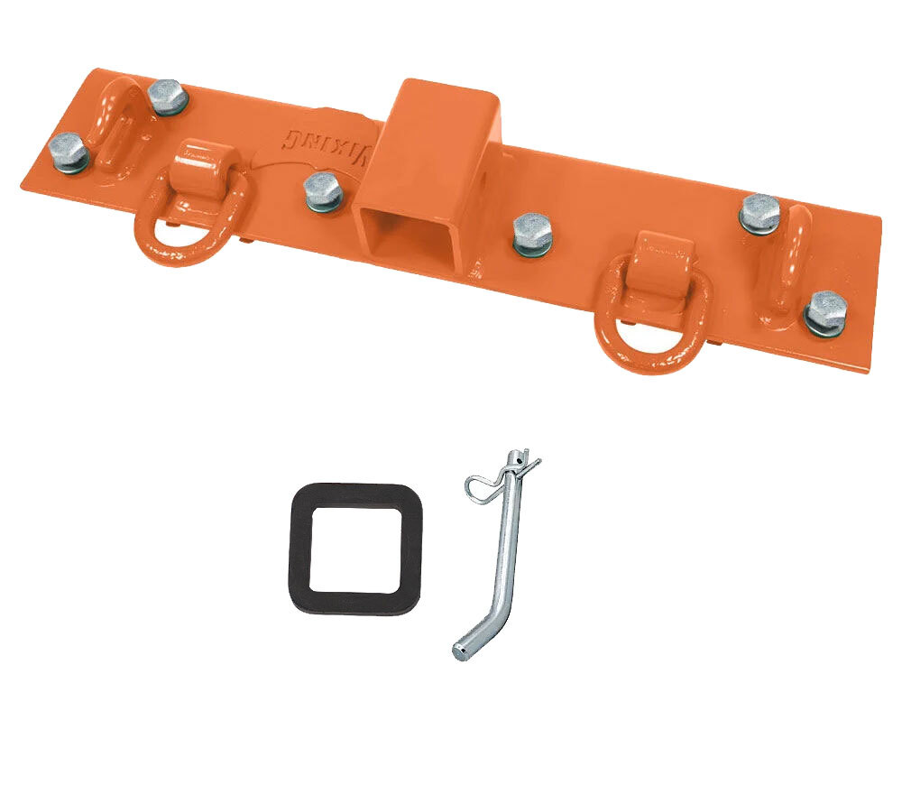 5-1/2″x22″Orange Tractor Bucket Grab Hooks Bolt 2″Hitch Receiver for Deere 1025R