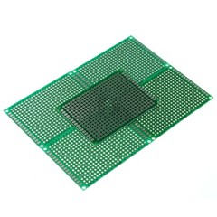 5cm x 7cm Green PCB Printed Circuit Board, 5 Pack, 432 Holes, 32 Pads