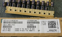50 Pieces Rubycon MBZ 6.3V 1000uF 105C 8 x 11.5mm Ultra Low ESR Capacitors
