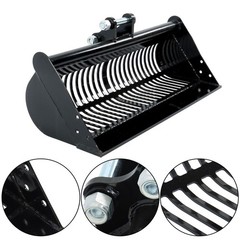 Screening Bucket Attachment For 0.8-1.5 TonMini Excavator 800mm