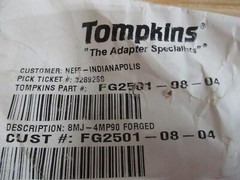 Tompkins FG2501-08-04 Male 90°Elbow FG25010804 (Pack of 5)