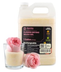 (1 Gallon-NET 6 LBS) Color Indicating Premium Silica Gel Flower Drying Desicc…