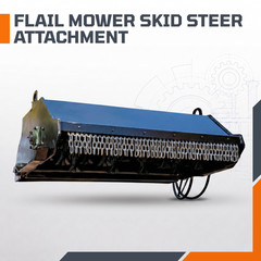 STOMP Skid Steer Flail Mower Attachment 57″ Heavy Duty 19 Tooth Brush Cutter