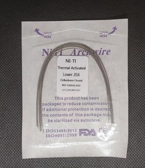 Dental Orthodontic Thermal Activated Niti Wires Round Arch Wires Ovoid Form