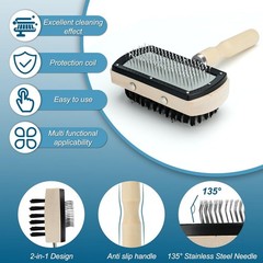 Air Conditioner Coil Cleaning Brush – Double Sided HVAC Brush AC Coil Cleaner Br