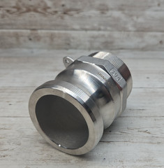 USASEALING 2″ Type F Camlock Fitting Male Adapter to 2 Inch Male NPT SS304
