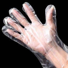 500/100Pcs Disposable Gloves Food Grade Plastic Transparent Gloves for Restauran