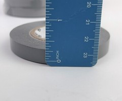 Pack of 15 Rolls – Certoplast 3/8″ Gray Vinyl PVC Adhesive Tape Roll
