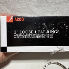 Acco Brands ACC72205 Ring Binder – 28 Total Rings – Open Box – Some Used