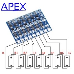 7S 29.4v Li-ion Lithium Balance Board Standalone BMS Add-on 4.2v