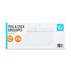 Self Sealing Letter Envelopes 250 #10 Security Business Peel Strip White Mail