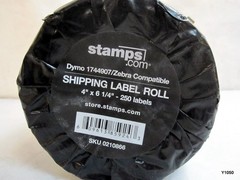 STAMPS.COM Shipping Labels 250 per Roll 4″ x 6¼” Dymo 1744907/Zebra Compatible