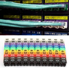 Easy-To-Use 100PCS Multicolor Cable Markers for Reliable Wire Identification