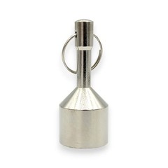 2PCS Large Neodymium Gold & Silver Testing Magnet Keychain Holder D28mm 1.1inch