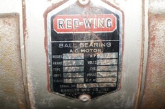 Red Wing Model 26 Dental Lab Grinder 1/4 HP 3450 RPM (Local Pickup)