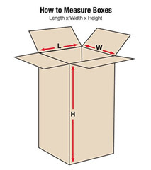 6624 Tall Corrugated Cardboard Box 6″ L X 6″ W X 24″ H, Kraft, for Shipping, Pac