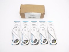 5 Pack Nite Ize SB5-03-11 Silver Stainless Steel Dual Carabiner 100 LB Size 5
