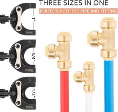 Push to Connect Removal Tool Disconnect Tongs for 1/2 3/4 1 In PEX Push Fitting