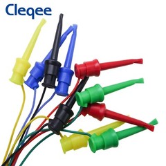 10pcs Test Hook Clip to Dupont Male/Female Jumper Wire For Breadboard (D)