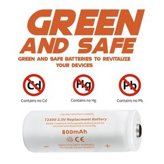 Replacement 3.5V 800mAh NiCd Rechargeable Battery for Otoscope 71000-A/C