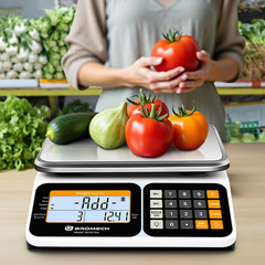 Commercial Food Scale 66Lb/30Kg, High Precision Digital Price Computing Scale