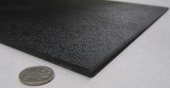 Black ABS Sheet 1/4″ (.236″) X 12″ X 36″ Haircell Textured One Side