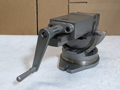 Gibraltar 3-Axis Tilting Angle Machine Vise w/ Swivel Base 4″ Jaw Width 110052
