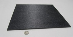 Black ABS Sheet 1/4″ (.236″) X 12″ X 12″ Haircell Textured One Side