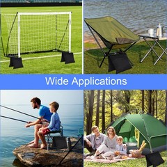 2 Pack Sand Bags, Black Sand Bags for Weight, Heavy Duty Sandbags for Umbrell