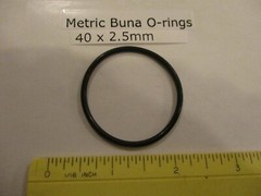 40mm ID x 45mm OD x 2.5mm thick O-ring. Buna-70. Quan 1.