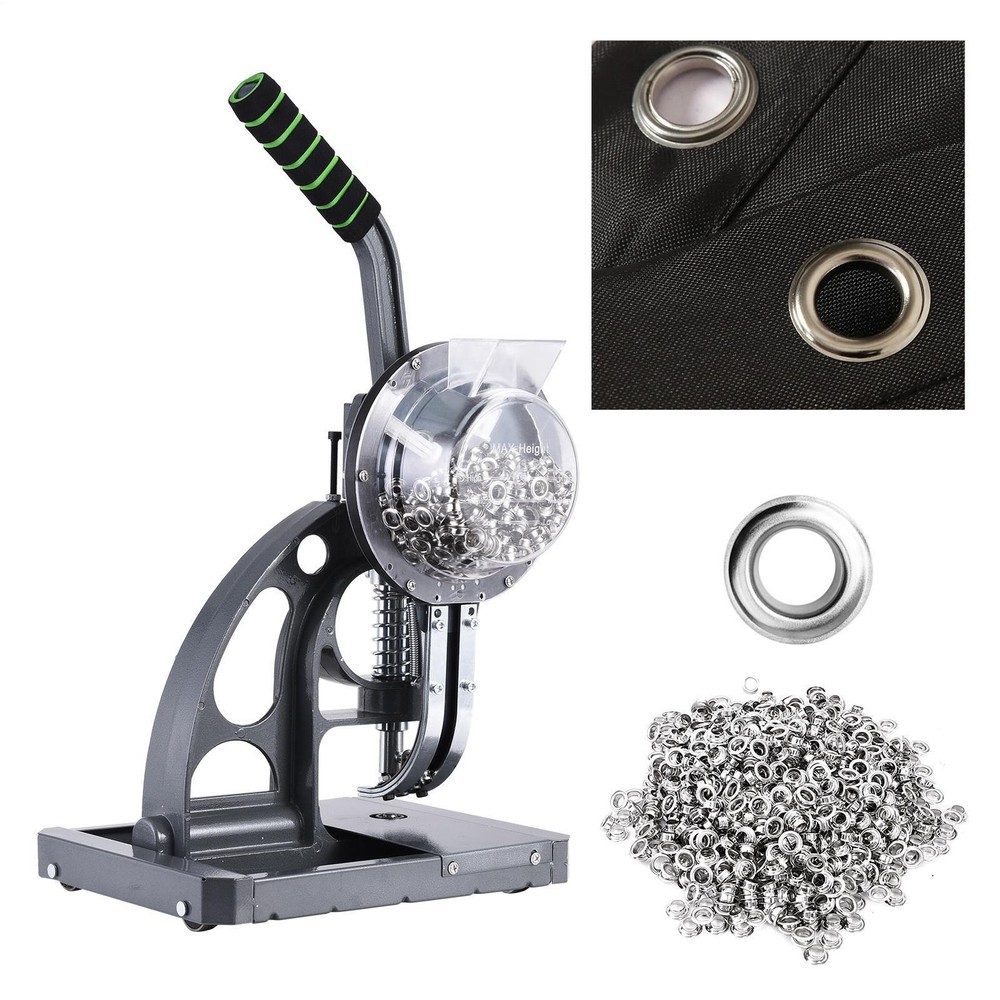 Heavy Duty Semi-automatic Hand Press Grommet Machine Commercial Eyelet 2000