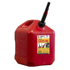 2 pack Midwest Can Company, 5 Gallon Capacity Gas Can with Flame Mitigation Devi