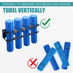 Blulu 1 Pcs Welding Rods Holder Storage Tubes Rack Stick Welding Filler Rod T…