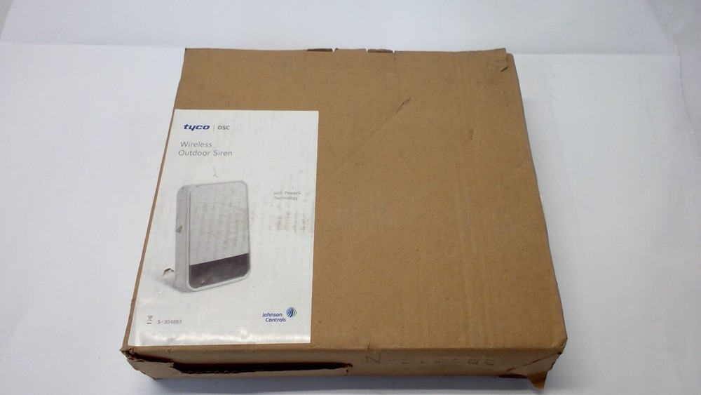 DSC Wireless Outdoor Siren S-304883 with PowerG Tech – Blue – PG9911B BATT