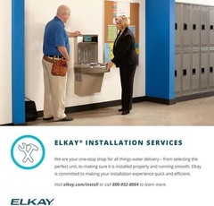 Elkay EZS8WSLK EZH2O Bottle Filling Station with Single ADA Cooler, Non-Filtered