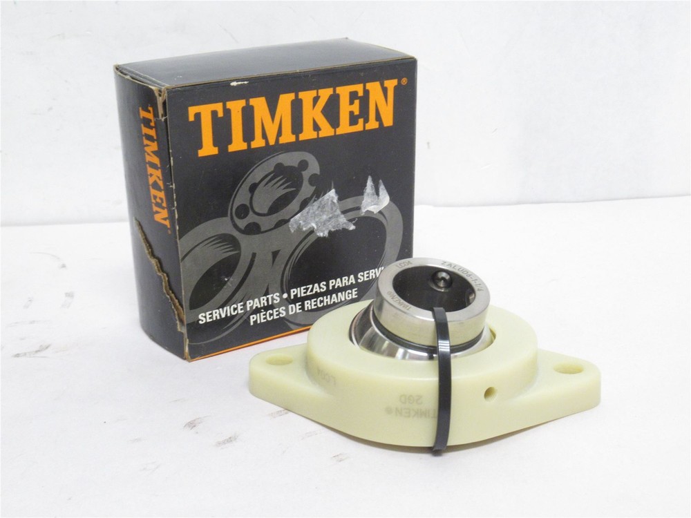 242252 New In Box; Timken QB2GD9-1-1/4 Poly Flange Bearing; 1-1/4″ID; 2-Bolt