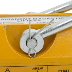 440lbs/200kg Permanent Magnetic Lifter 2.5 Safety Factor Lifting Magnet Yellow