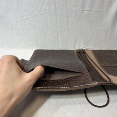 Planner Perfect Brand Traveler’s Notebook – Dark Brown Alligator Skin